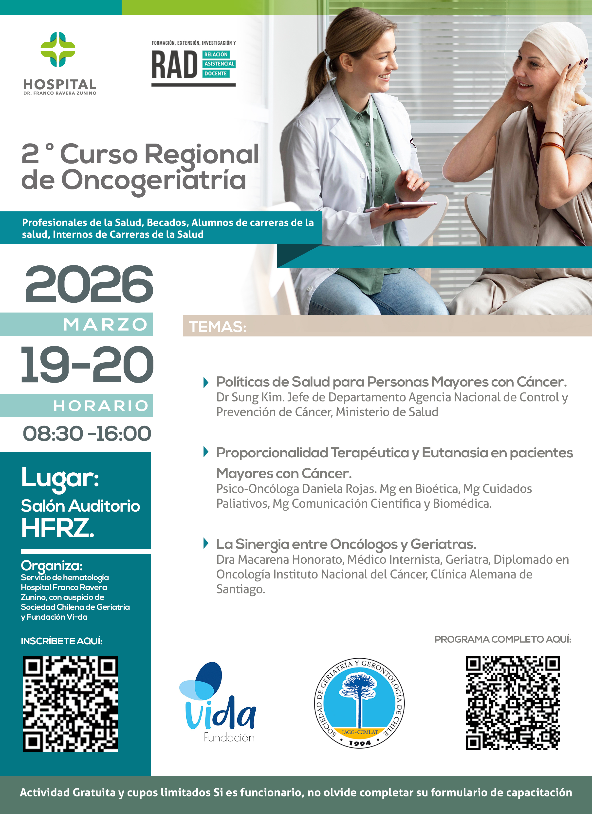 Segundo Curso de Oncogeriatría